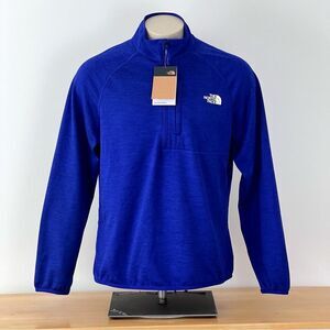 NWT The North Face Mens L Fleece Sweater 1/2 Zip Pullover Purple